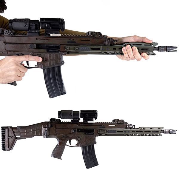 Длинное цевье КРУК (1CZ027-ODGreen) профильное для CZ BREN 2 1CZ027-ODGreen фото